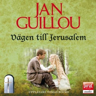 Vägen till Jerusalem – Jan Guillou, ljudbokens omslag