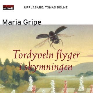 Tordyveln flyger i skymningen – Maria Gripe, ljudbokens omslag