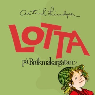Lotta på Bråkmakargatan – Astrid Lindgren, ljudbokens omslag