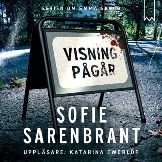 Visning pågår – Sofie Sarenbrant, ljudbokens omslag