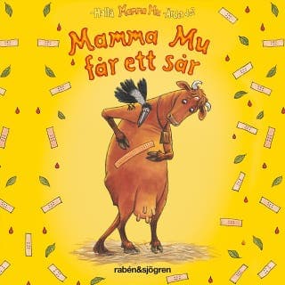 Mamma Mu får ett sår – Jujja Wieslander och Sven Nordqvist, ljudbokens omslag