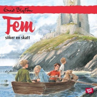 Fem söker en skatt – Enid Blyton, ljudbokens omslag