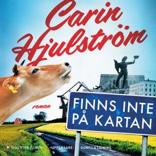 Finns inte på kartan – Carin Hjulström, ljudbokens omslag