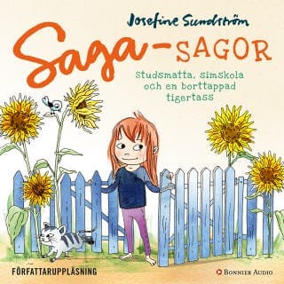 Studsmatta, simskola och en borttappad tigertass – Josefine Sundström, ljudbokens omslag