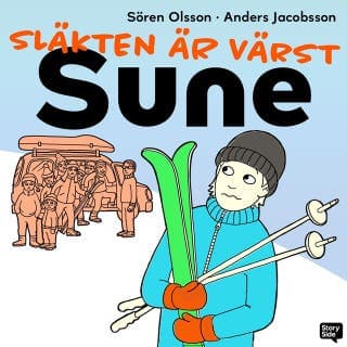 Släkten är värst Sune – Anders Jacobsson och Sören Olsson, ljudbokens omslag