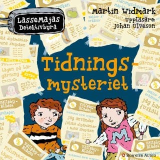 Tidningsmysteriet – Martin Widmark, ljudbokens omslag