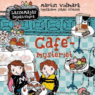Cafémysteriet – Martin Widmark, ljudbokens omslag