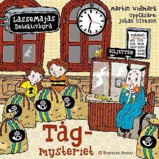 Tågmysteriet – Martin Widmark, ljudbokens omslag