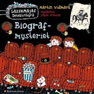 Biografmysteriet – Martin Widmark, ljudbokens omslag