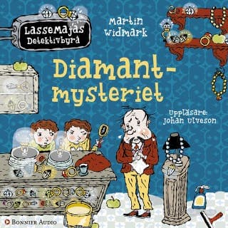 Diamantmysteriet – Martin Widmark, ljudbokens omslag