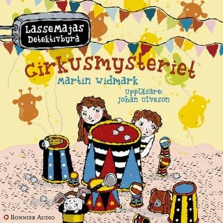 Cirkusmysteriet – Martin Widmark, ljudbokens omslag