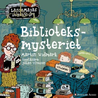 Biblioteksmysteriet – Martin Widmark, ljudbokens omslag