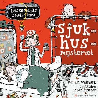 Sjukhusmysteriet – Martin Widmark, ljudbokens omslag