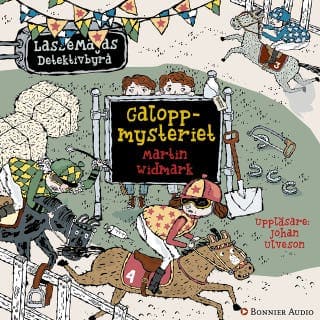 Galoppmysteriet – Martin Widmark, ljudbokens omslag