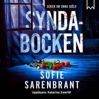 Syndabocken – Sofie Sarenbrant, ljudbokens omslag