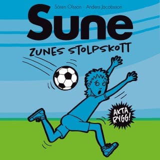 Zunes stolpskott – Anders Jacobsson och Sören Olsson, ljudbokens omslag