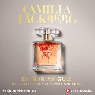 En bur av guld – Camilla Läckberg, ljudbokens omslag