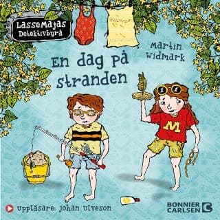 Berättelser från Valleby. En dag på stranden – Martin Widmark, ljudbokens omslag