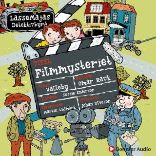 Filmmysteriet – Martin Widmark, ljudbokens omslag