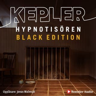 Hypnotisören - Black edition – Lars Kepler, ljudbokens omslag