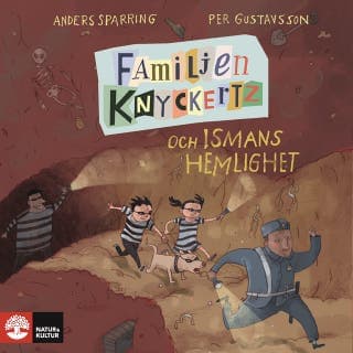 Familjen Knyckertz och Ismans hemlighet – Anders Sparring, ljudbokens omslag