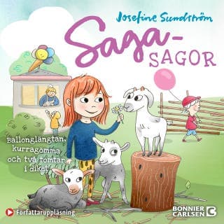 Ballonglängtan, kurragömma och två tomtar i diket – Josefine Sundström, ljudbokens omslag