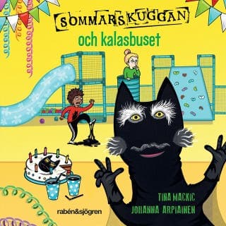 Sommarskuggan och kalasbuset – Tina Mackic, ljudbokens omslag