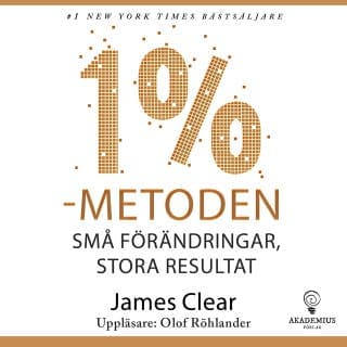 1 %-metoden – James Clear, ljudbokens omslag