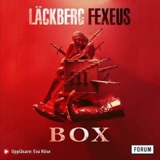 Box – Camilla Läckberg och Henrik Fexeus, ljudbokens omslag