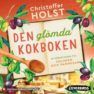 Den glömda kokboken – Christoffer Holst, ljudbokens omslag