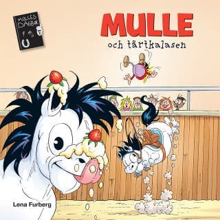 Mulle och tårtkalasen – Lena Furberg, ljudbokens omslag