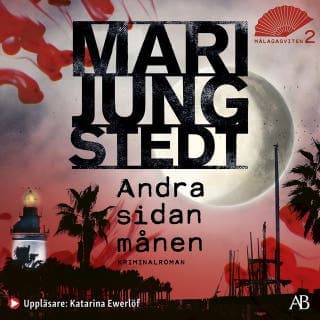 Andra sidan månen – Mari Jungstedt, ljudbokens omslag