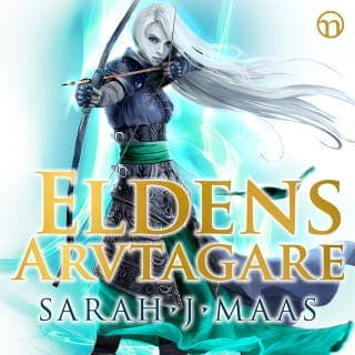 Eldens arvtagare – Sarah J. Maas, ljudbokens omslag