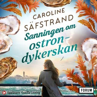 Sanningen om ostrondykerskan – Caroline Säfstrand, ljudbokens omslag