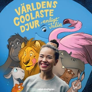 Världens coolaste djur – Julia Wiberg, ljudbokens omslag