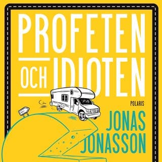Profeten och idioten – Jonas Jonasson, ljudbokens omslag