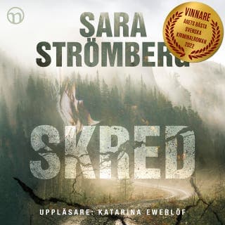 Skred – Sara Strömberg, ljudbokens omslag