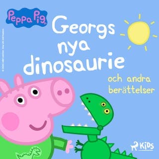 Greta Gris – Georgs nya dinosaurie och andra berättelser – Mark Baker och Neville Astley, ljudbokens omslag