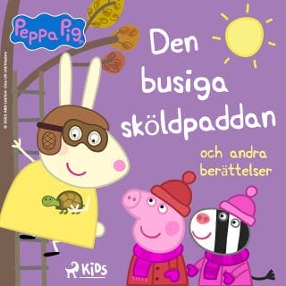 Greta Gris – Den busiga sköldpaddan och andra berättelser – Mark Baker och Neville Astley, ljudbokens omslag