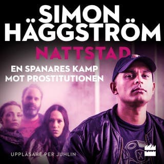 Nattstad – Simon Häggström, ljudbokens omslag