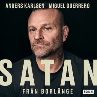 Satan från Borlänge – Miguel Guerrero och Anders Karlsen, ljudbokens omslag