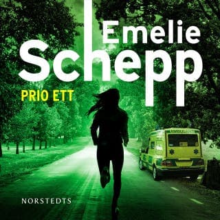 Prio ett – Emelie Schepp, ljudbokens omslag