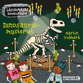 Dinosauriemysteriet – Martin Widmark, ljudbokens omslag