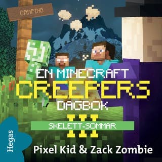 Skelett-sommar – Pixel kid och Zack Zombie, ljudbokens omslag