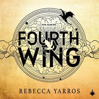 Fourth Wing (svensk utgåva) – Rebecca Yarros, ljudbokens omslag