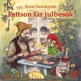 Pettson får julbesök – Sven Nordqvist, ljudbokens omslag