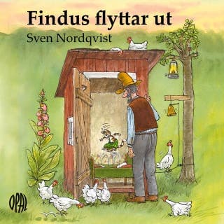 Findus flyttar ut – Sven Nordqvist, ljudbokens omslag
