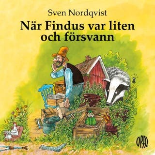 När Findus var liten och försvann – Sven Nordqvist, ljudbokens omslag