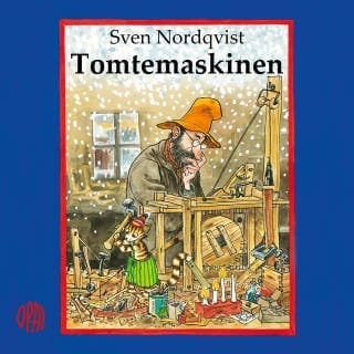 Tomtemaskinen – Sven Nordqvist, ljudbokens omslag