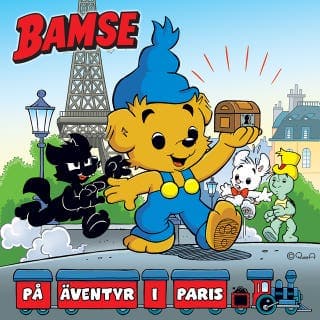 Bamse på äventyr i Paris – Susanne Adolfsson, ljudbokens omslag